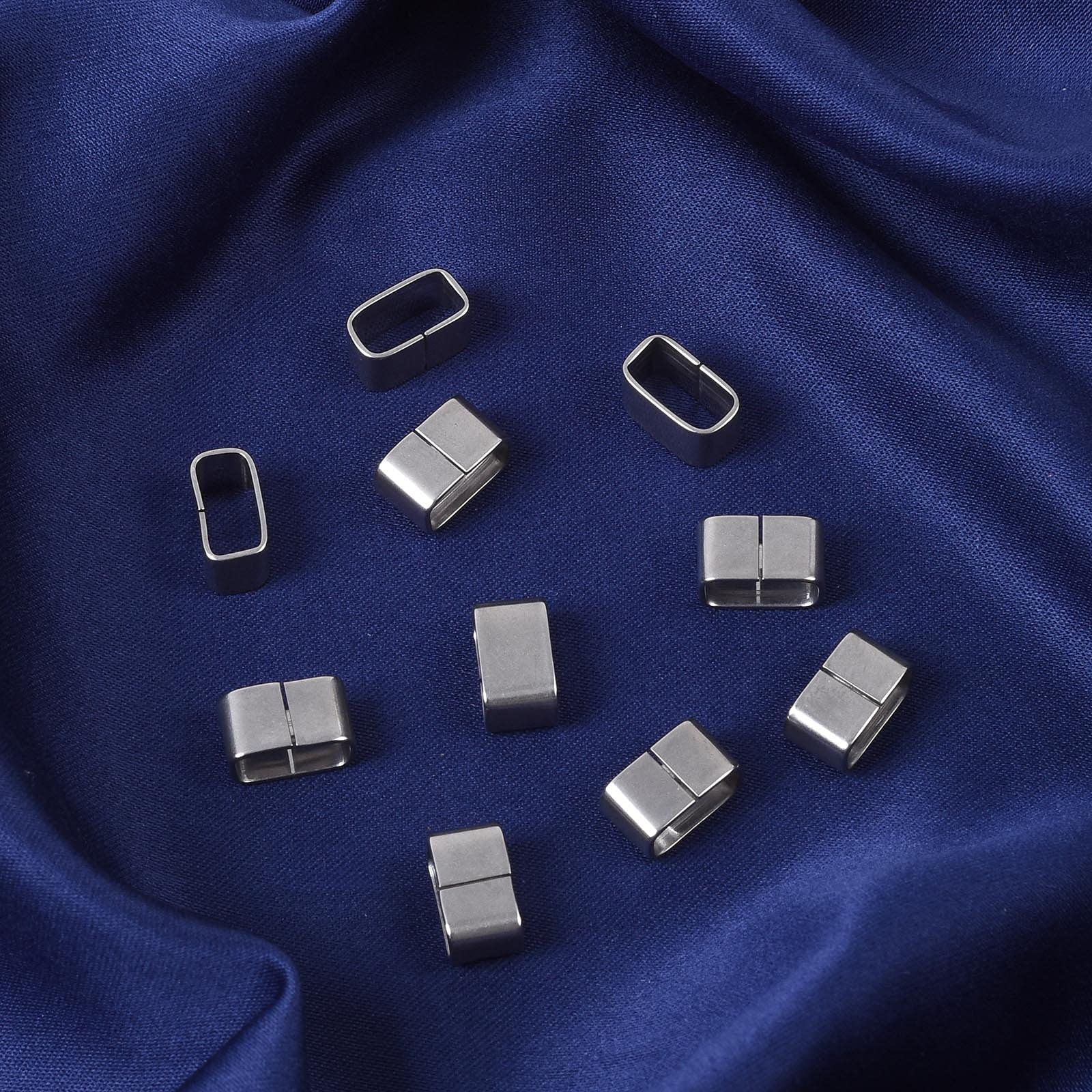 Perline distanziatrici rotonde in acciaio inox 2-8 mm, colore argento - Italia