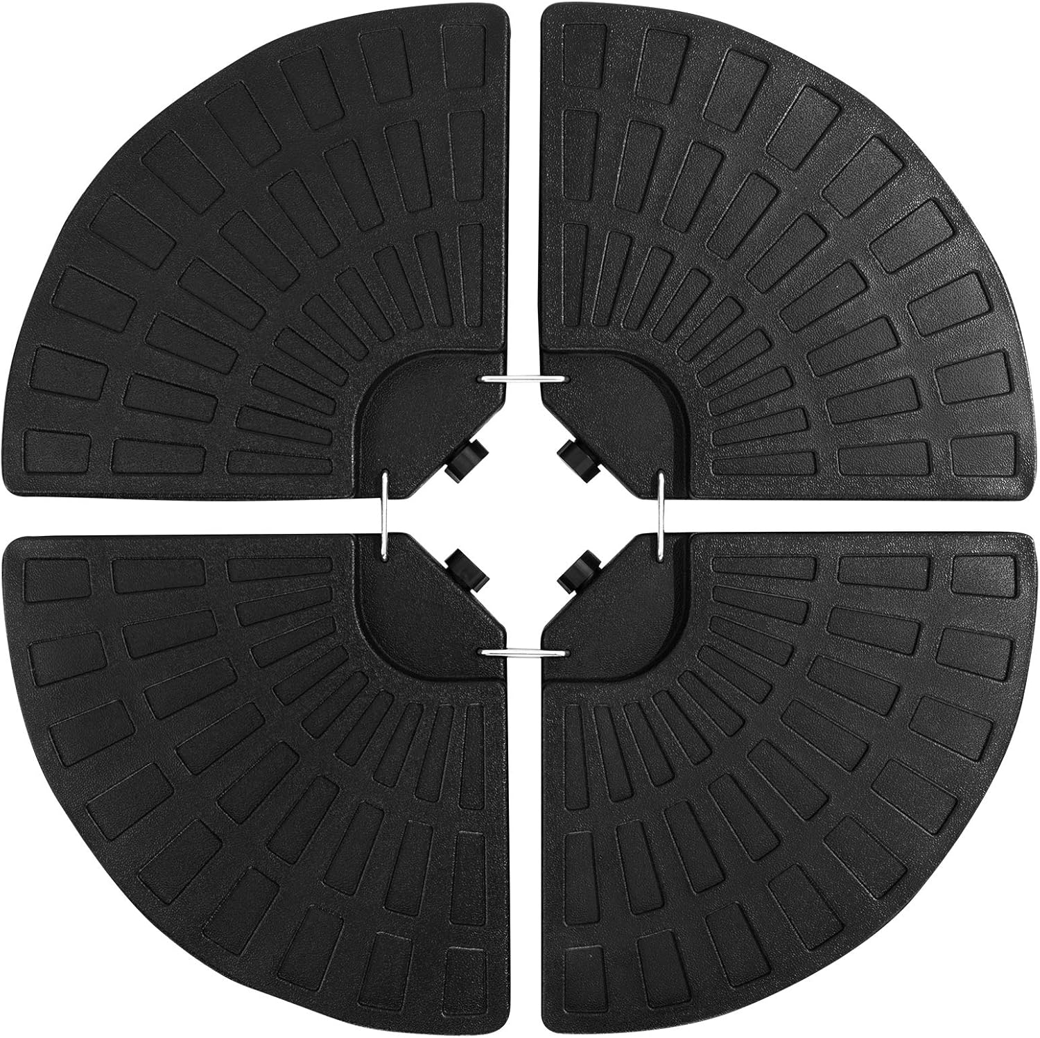 AbocoFur 4PCS Patio Round Umbrella Base Stand, Cantilever