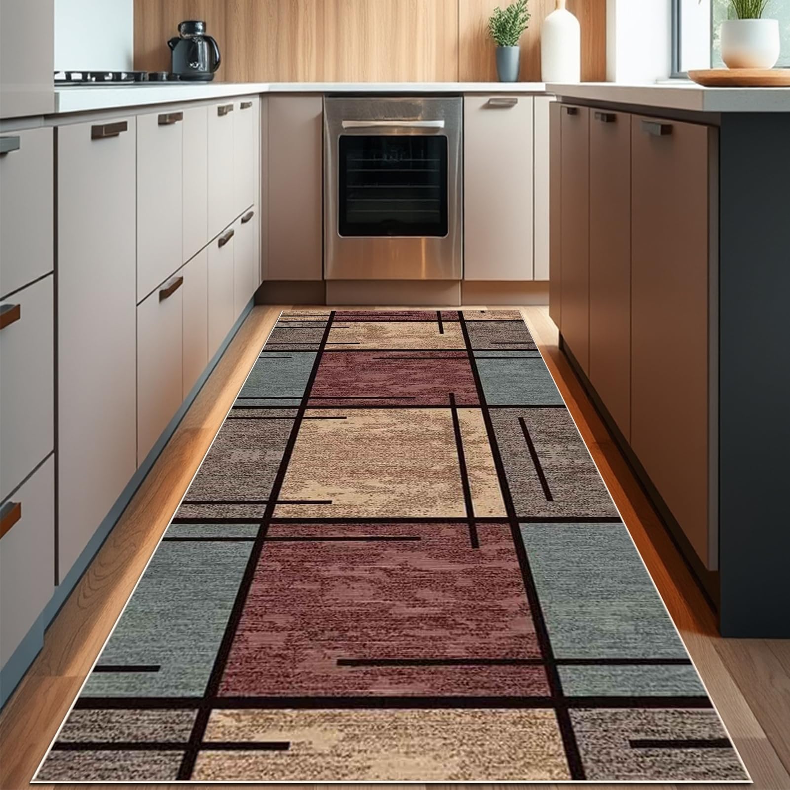 Tehocwiz Runner Rugs for Hallway, Non Slip Carpet Runners Washable Kitchen Rugs, Kitchen Runners, Narrow Rugs, Carpet Runners Rugs for Entryway Laundry Room Hallway Kitchen 70 x 180 cm — image 1