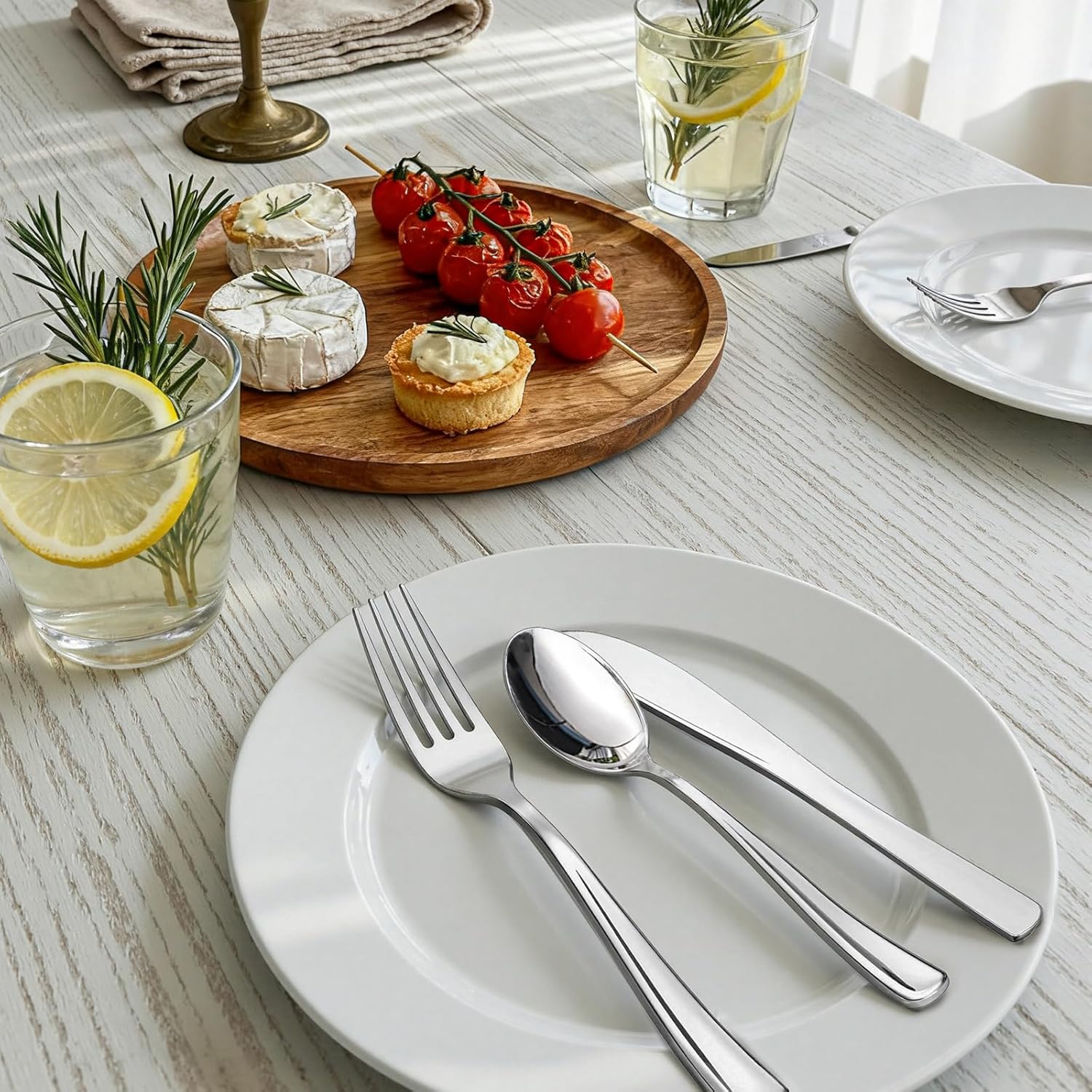 WDF 160 Pieces Silver Plastic Silverware - Silver Disposable Silverware - Plastic Silverware Heavy Duty - 80 Forks 40 Knives 40 Spoons - Disposable Cutlery Perfect for Party Baby Shower Wedding Spring - Image 6