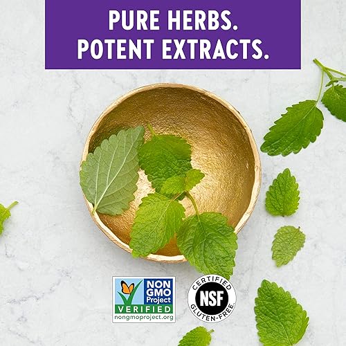 Miniatura 4 de New Chapter Lemon Balm Force con bálsamo de limón supercrítico para apoyo del estado de ánimo + apoyo inmunológico + ingredientes no transgénicos