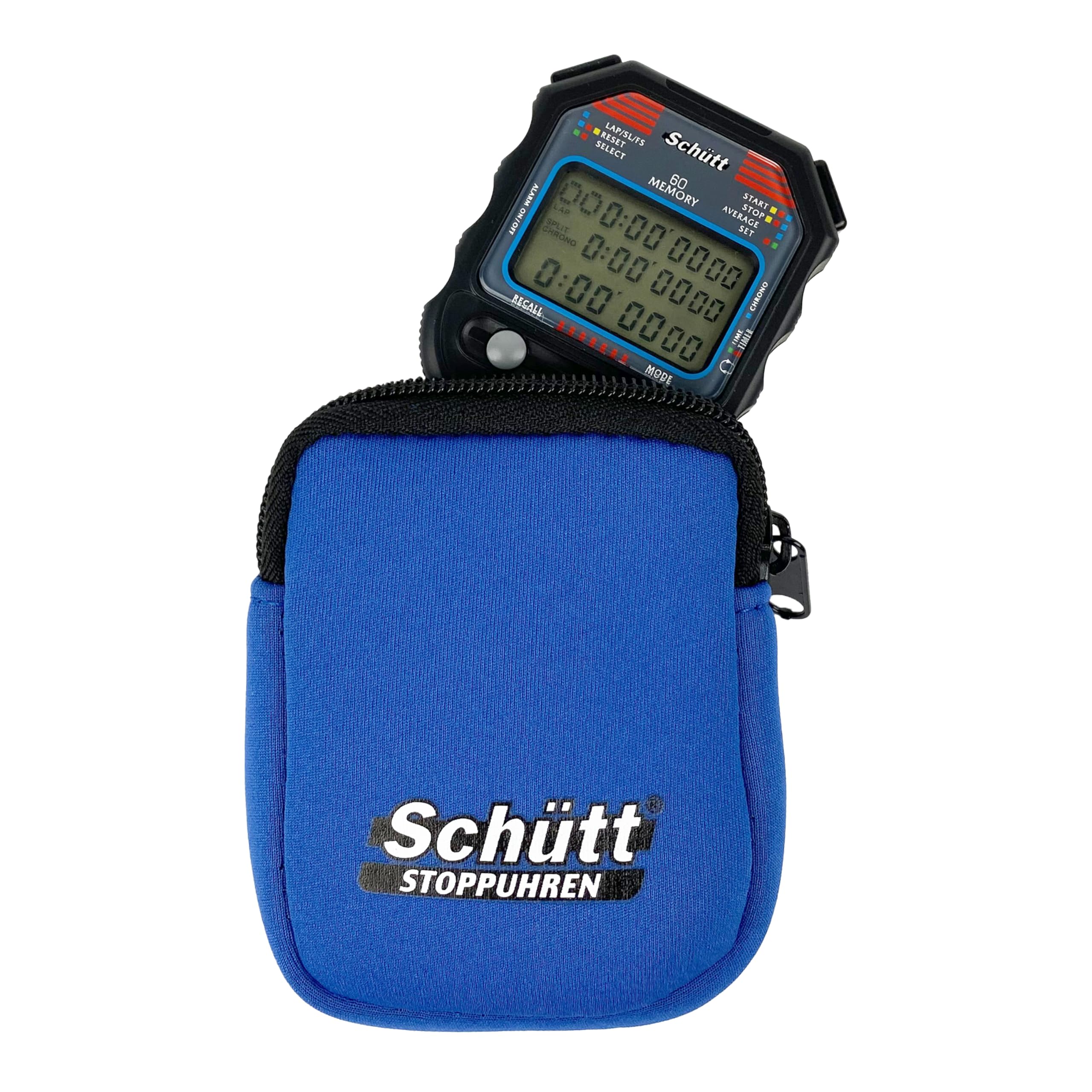 SCHÜTT Stoppuhr PC-90 (60 Memory) | Alarm | Dual-Timer