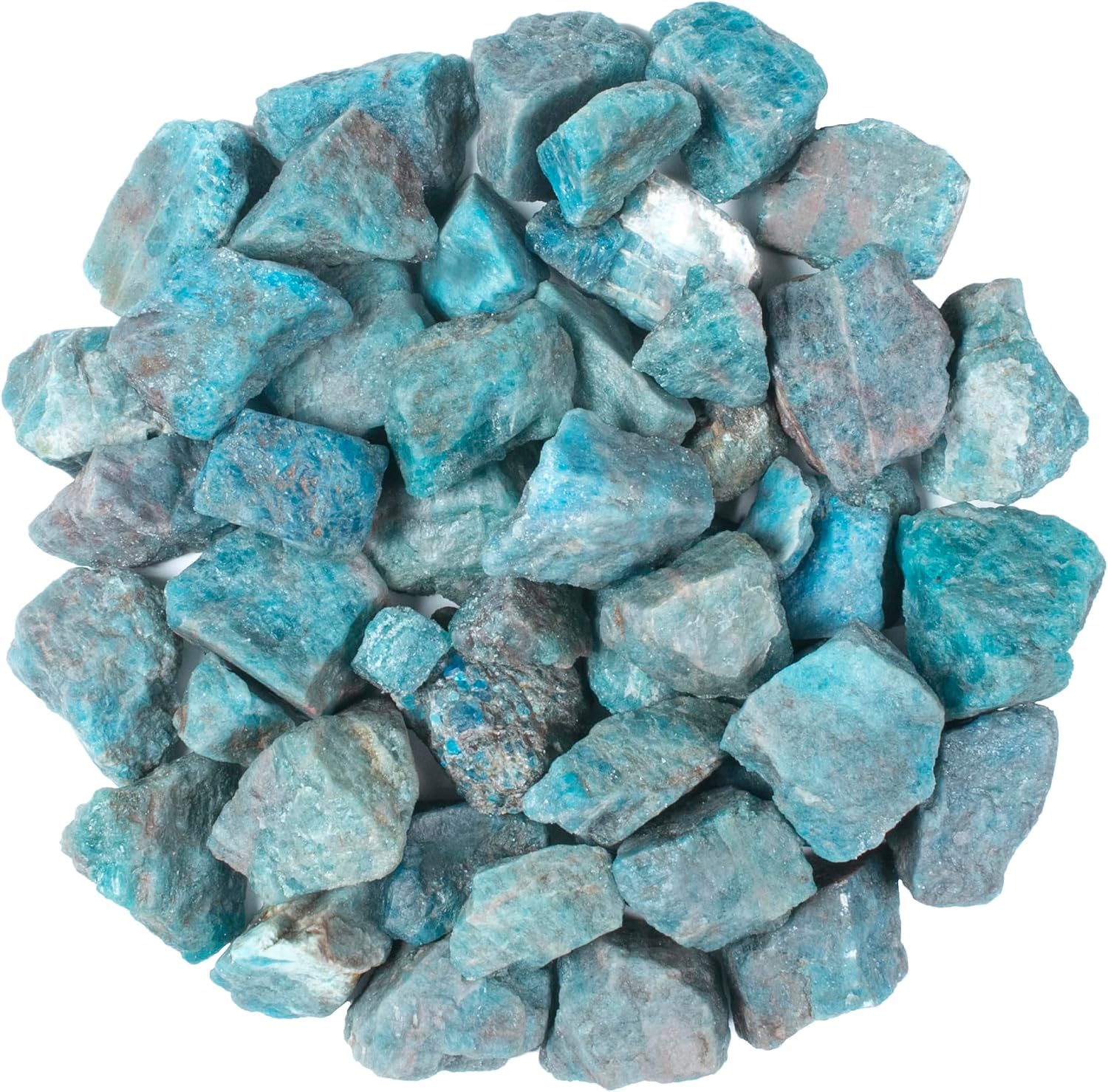 ZAICUS Blue Apatite Rough Gemstones and Crystals Bulk, Raw Stones Bulk