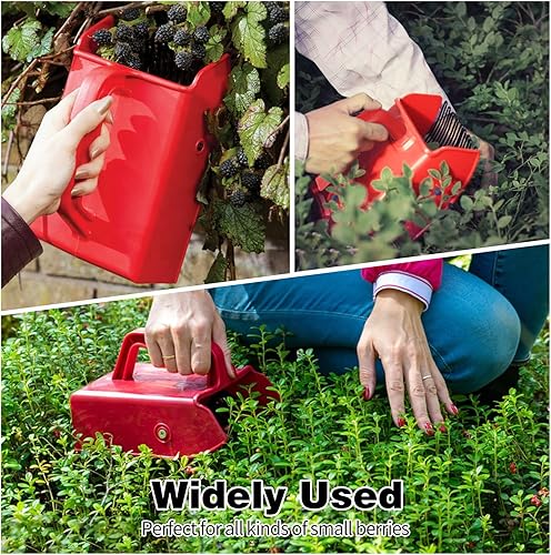 Miniatura 6 de Paquete de 124 recogedores de bayas, recolectores de bayas y rastrillos con peine metálico y mango ergonómico para una recolección de bayas más