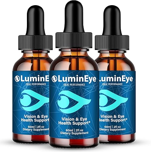 LuminEye Drops, gotas oficiales de suplemento de salud ocular LuminEye, máxima fuerza, bienestar visual natural y vista cristalina, cuentagotas
