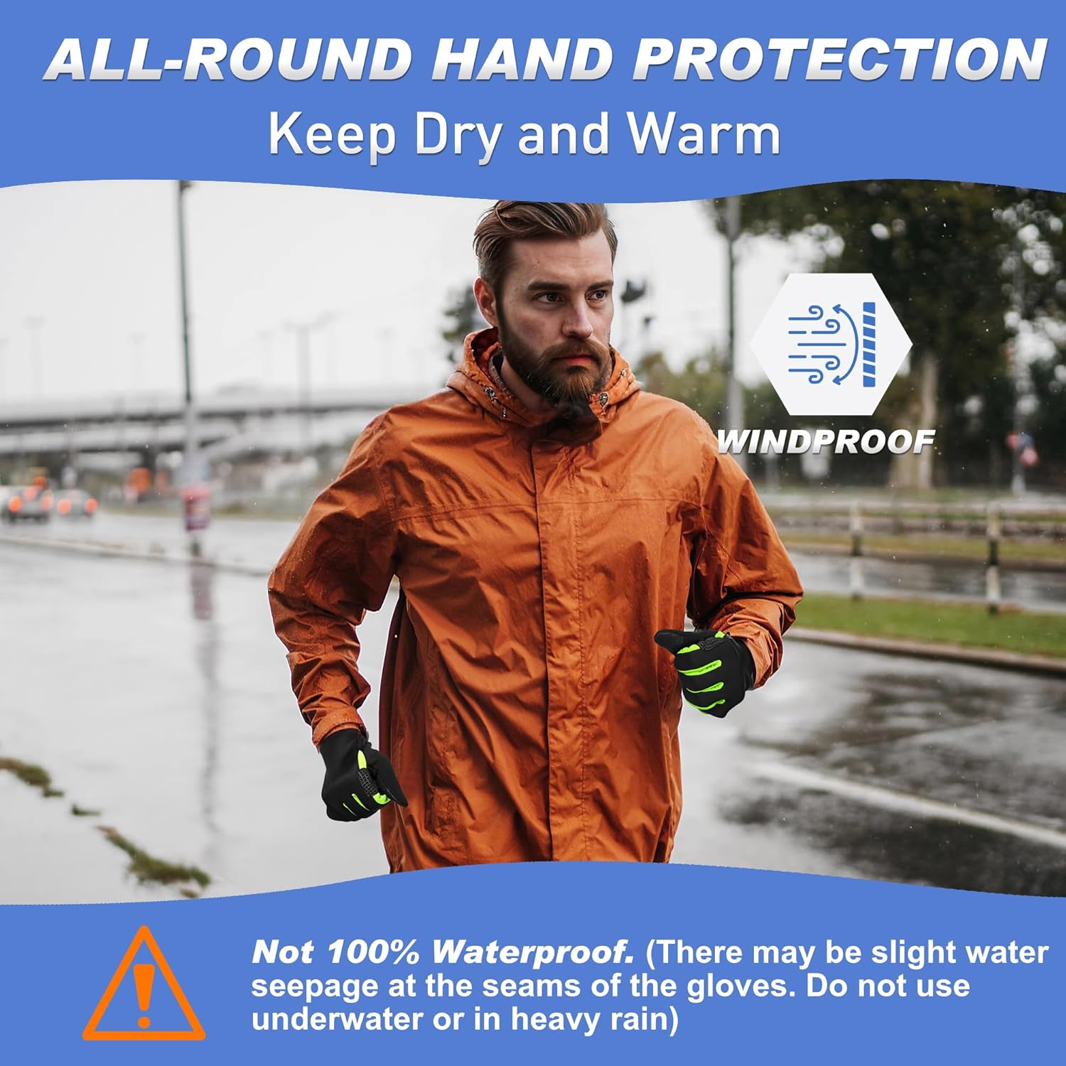 Sukeen Winter Warm Gloves Men Women, Touchscreen Anti-Slip Winter Gloves for Men Cycling Running Hiking Driving Biking - Image 6