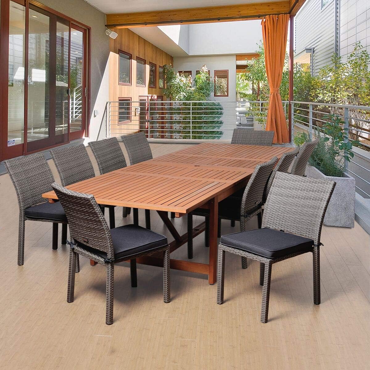 International Home Amazonia11 Piece Extendable Patio Dining Set