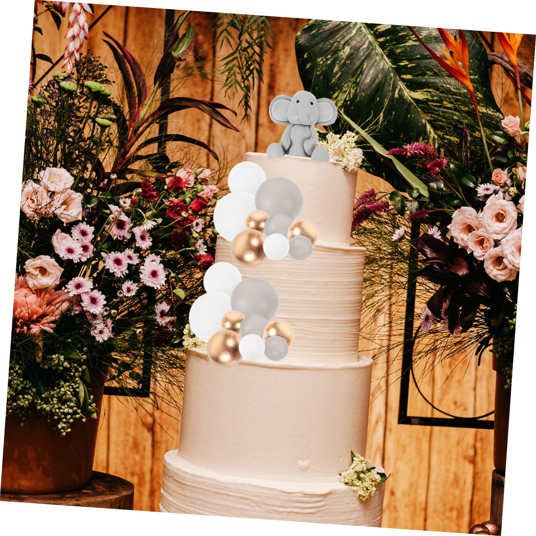 Alipis 5 Sätze Kuchendekorationszubehör Schaum -Kuchen-Dekorationen erste Kuchendeckel Karikatur Dusche Tortenaufsatz für die Babyparty Kuchendekoration für die Babyparty Polymer-Ton