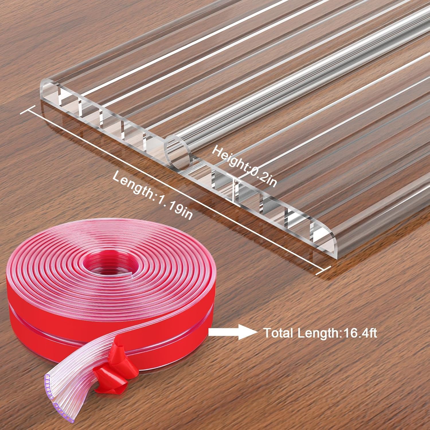 Baby Proofing 16.4ft Long (1.19" Wide) Corner Protector Baby Corner Guards Furniture Corner & Edge Safety Bumpers Clear Baby Proofing Bumper Cushion