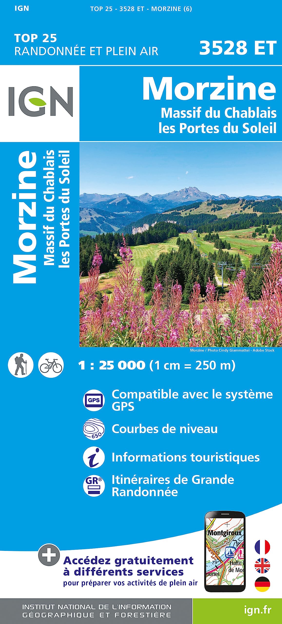 Morzine / Massif du Chablais / Portes du Soleil (3528ET): 1:25000 (TOP 25)