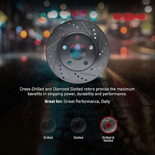 Miniatura 4 de R1 Concepts Kit de frenos y rotores traseros  Pastillas de freno traseras Rotores y pastillas de freno Pastillas y rotores de freno cerámicos  Kit