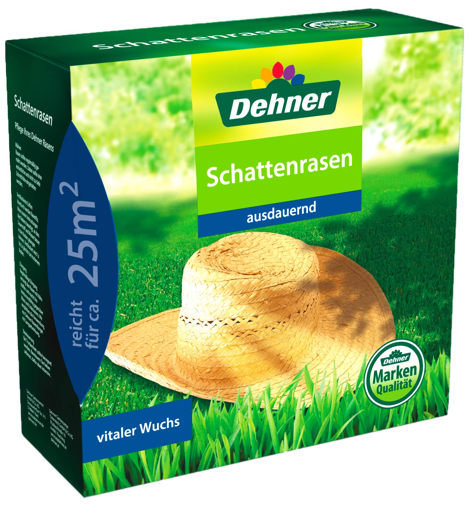 Dehner Rasen-Saatgut, Schattenrasen, 0.62 kg, für ca. 25 qm, Grün Garten