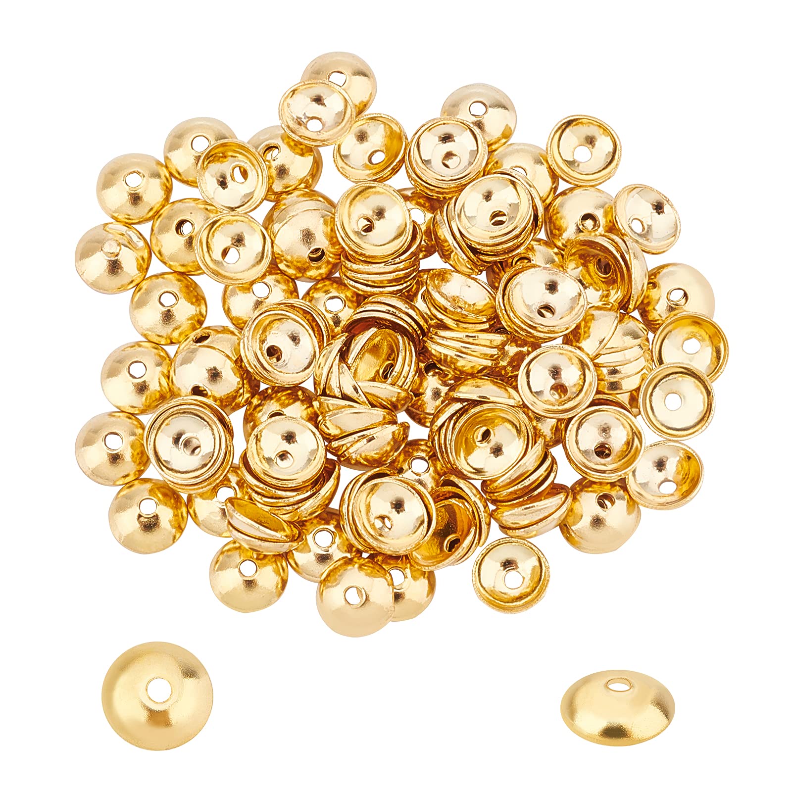 Amazon.co.jp: UNICRAFTALE 約150個 穴0.8mm ラウンドキャップ 304 