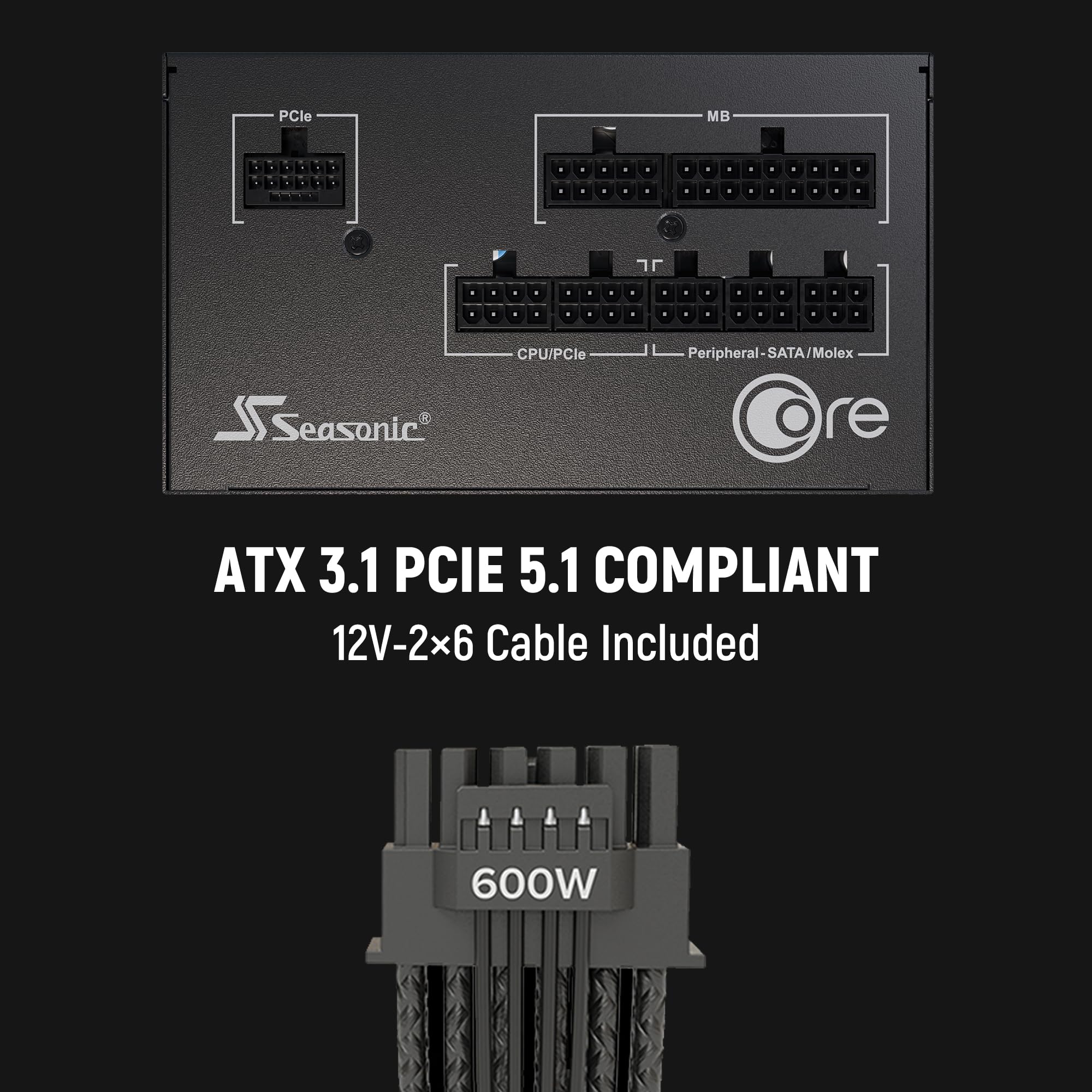 Amazon | Seasonic Core V2 GX-650 ATX3 80PLUS GOLD 650W ATX 3