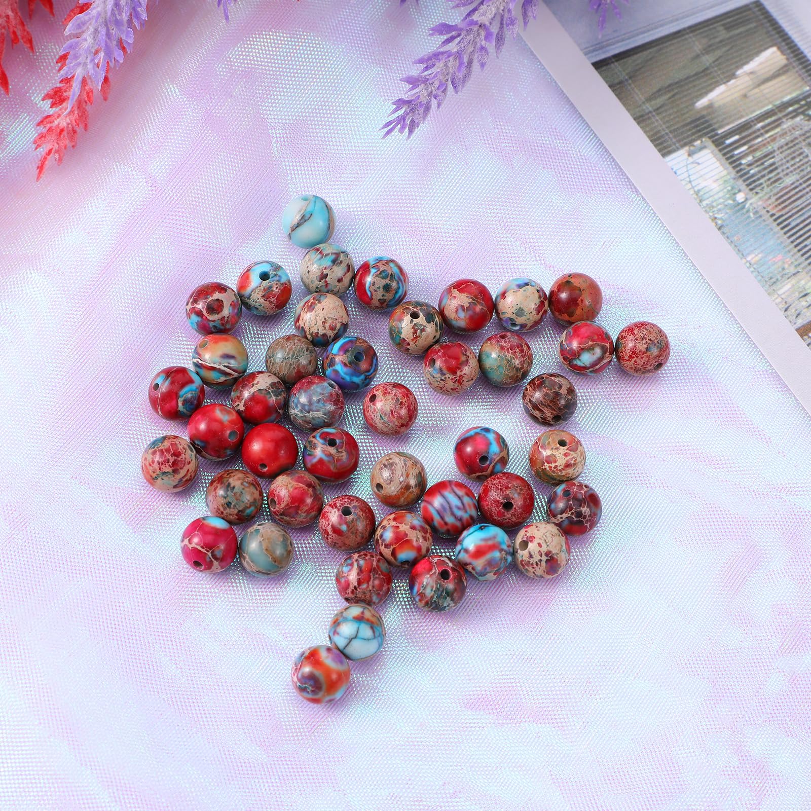Keramiek kralen met bloemen: Sieraden maken inspiratie