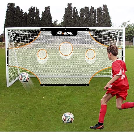 PROGOAL Soccer Goal Target Training Nets - Portable Training Equipment for Soccer and Hockey