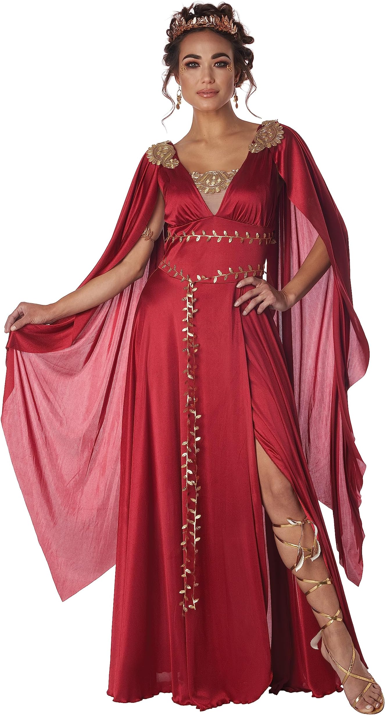 Womens Red Roman Goddess Costume