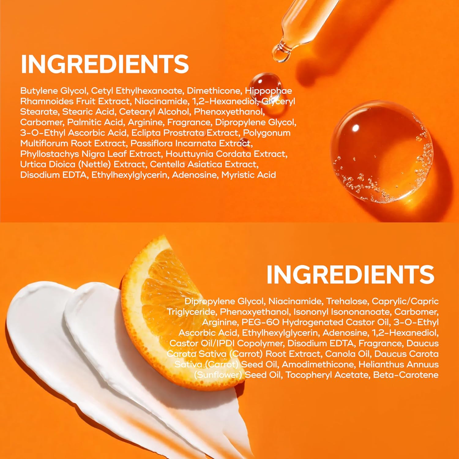 Vitamin C Serum & Cream Duo Set – Dermatologist Tested, Anti Aging Korean Skin Care – Hydrates, Smooths Fine Lines, Supports Collagen Production - Vegan, Clean Beauty