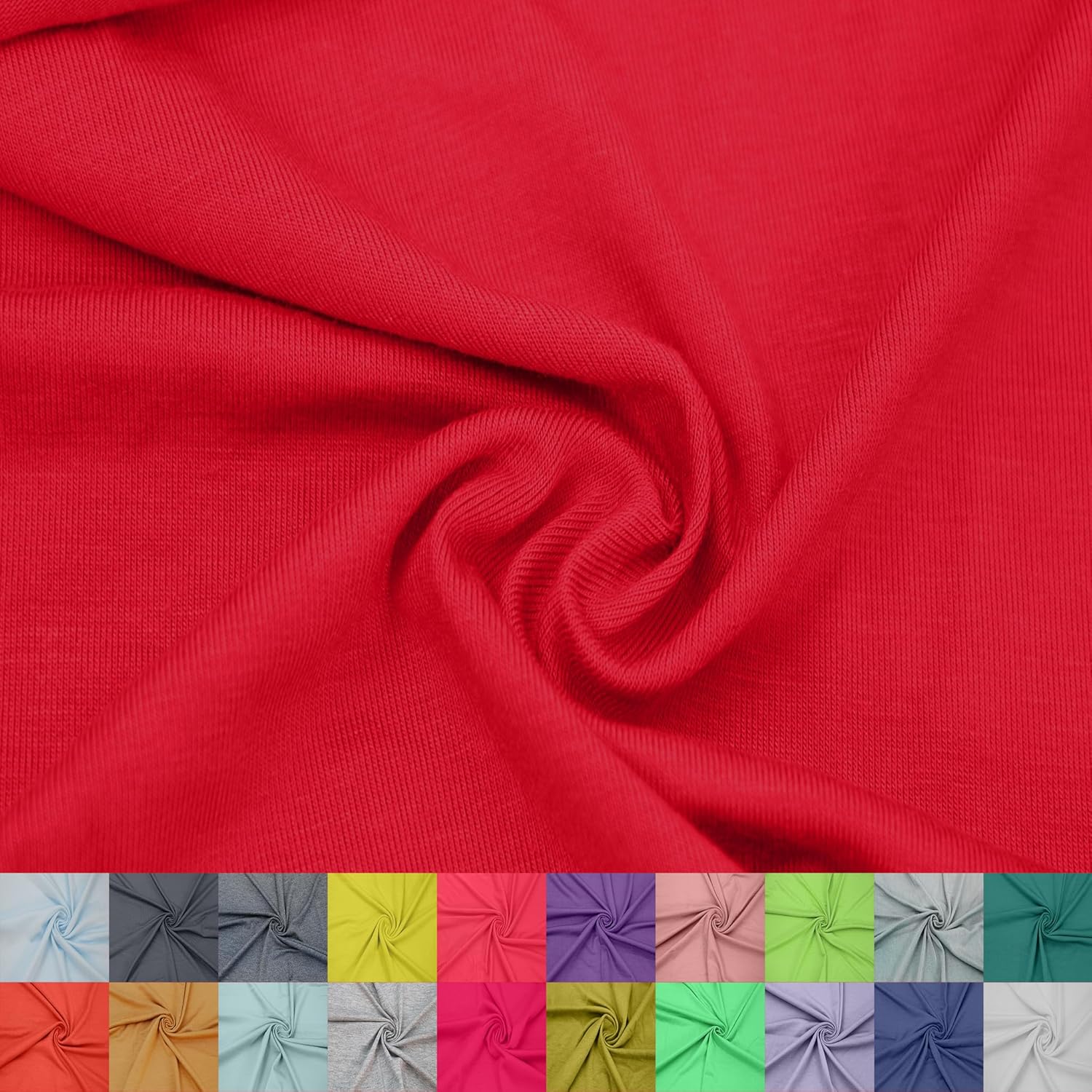 60 Wide Rayon Spandex Jersey Knit Fabric by The Yard - 4-Way Stretch 200GSM Medium Weight Soft Breathable