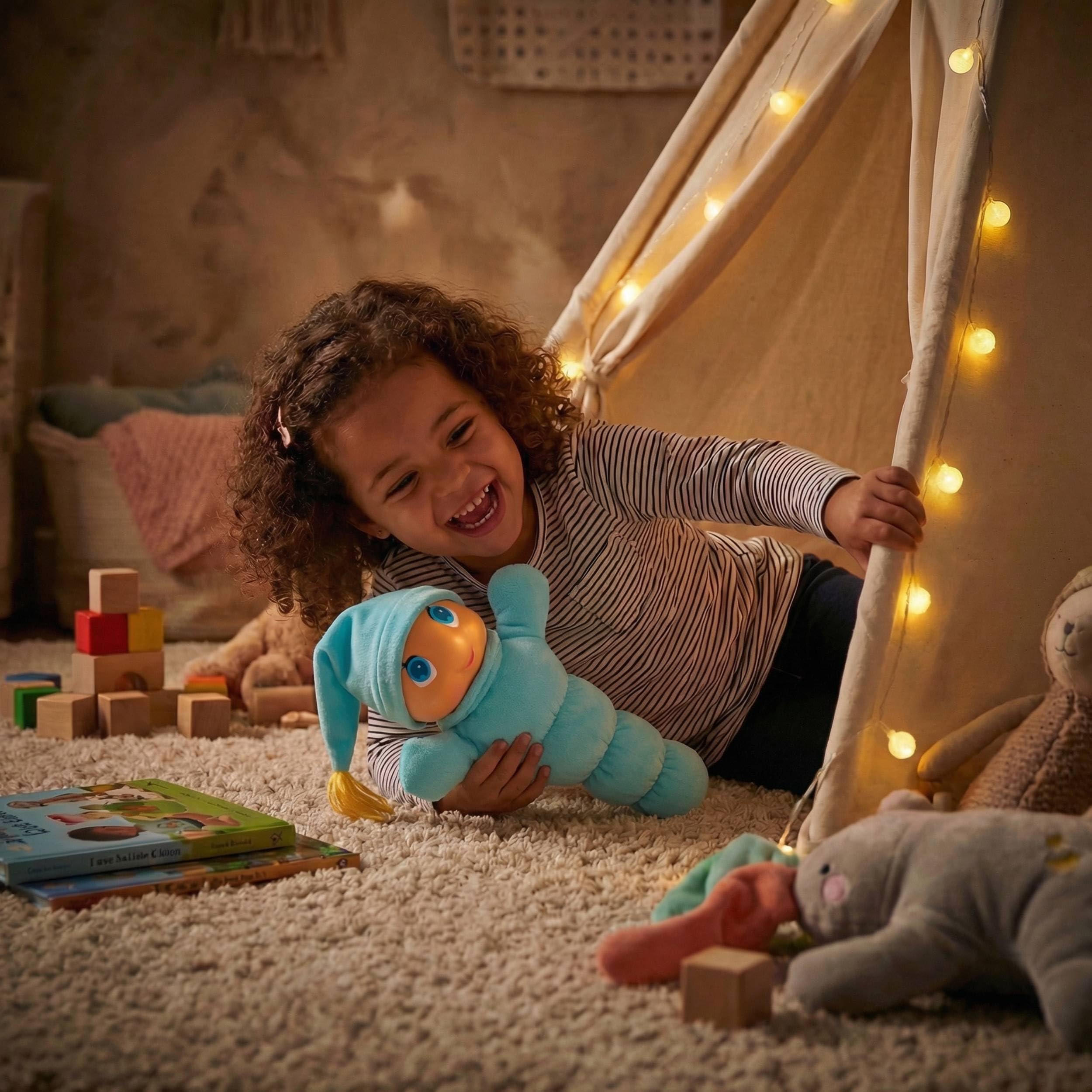 MOLTO | Gusy Luz® Arcoiris Azul, Luz Quitamiedos Infantil, Muñeco Clásico para Dormir, 2 Nanas para Soñar, Modo Día y Noche, Juguete Bebé Desde 0 Meses — view 7