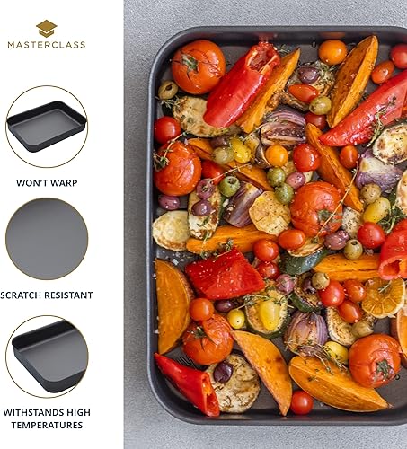 Miniatura 5 de MasterClass MCCHA5NS - Tostador de aluminio anodizado duro (16.5 x 12.2 in), diseño de teflón