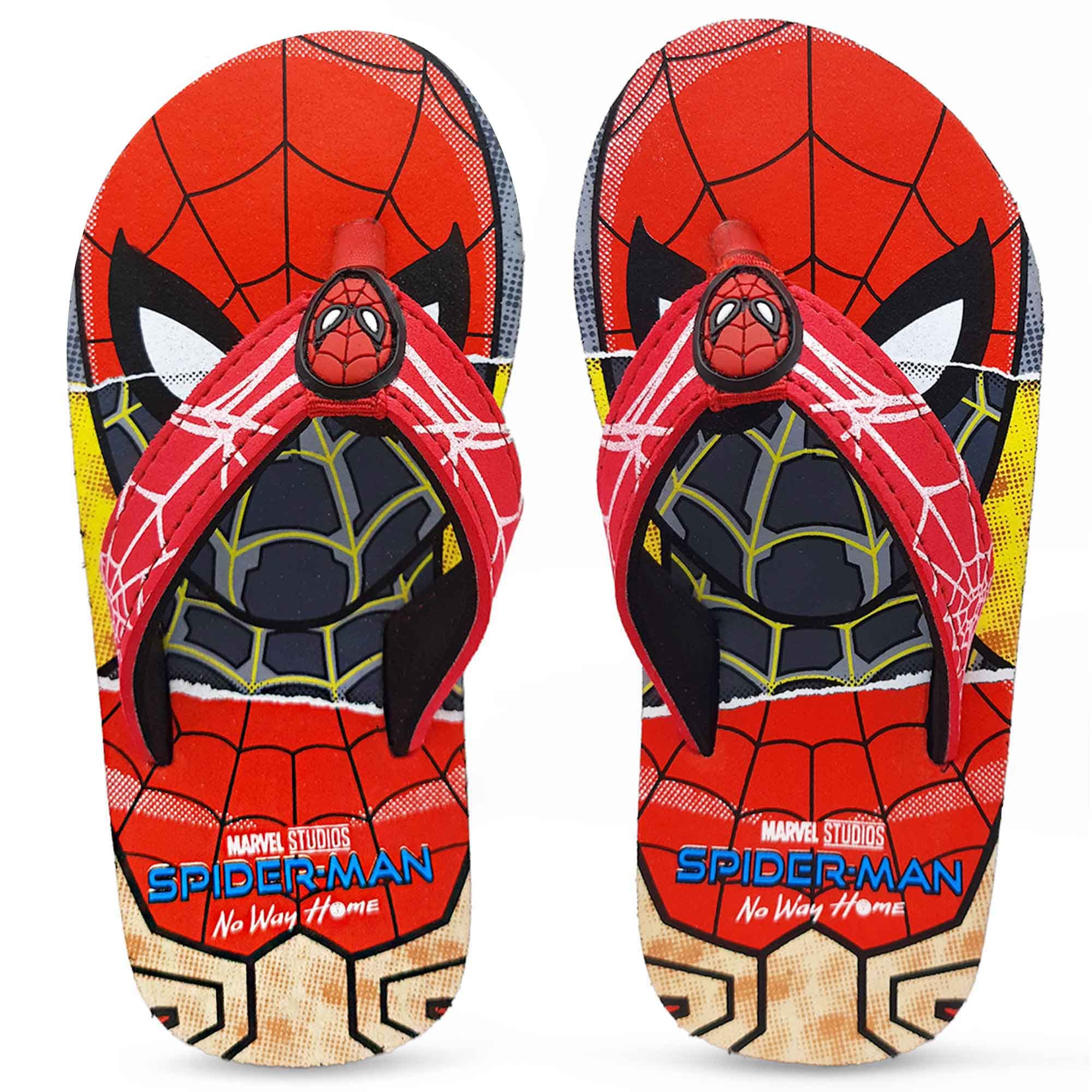 KidsvilleSpider-man No Way Home Printed Red Flipflops for Boys