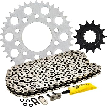 NICHE Drive Sprocket Chain Combo for Honda Nighthawk 750 CB750 Front 14 Rear 38 Tooth 525V O-Ring 110 Links