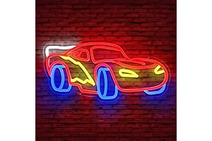 Car Neon Sign - Illuminate Your Space with Racing Brilliance