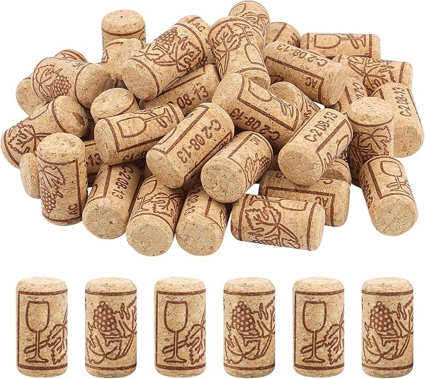 100 unids de Corchos de Vino Tapones de Botella de Corcho Natural/Corchos de Vino/Corcho para Manualidades,decoración y pasatiempos(2.1 x 4 cm) - 2
