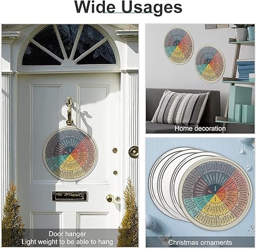 Miniatura 3 de Cartel de pared redondo con texto en inglés «Emotions Feelings», póster de pared redondo de hojalata, consejero de salud mental, terapia, decoración