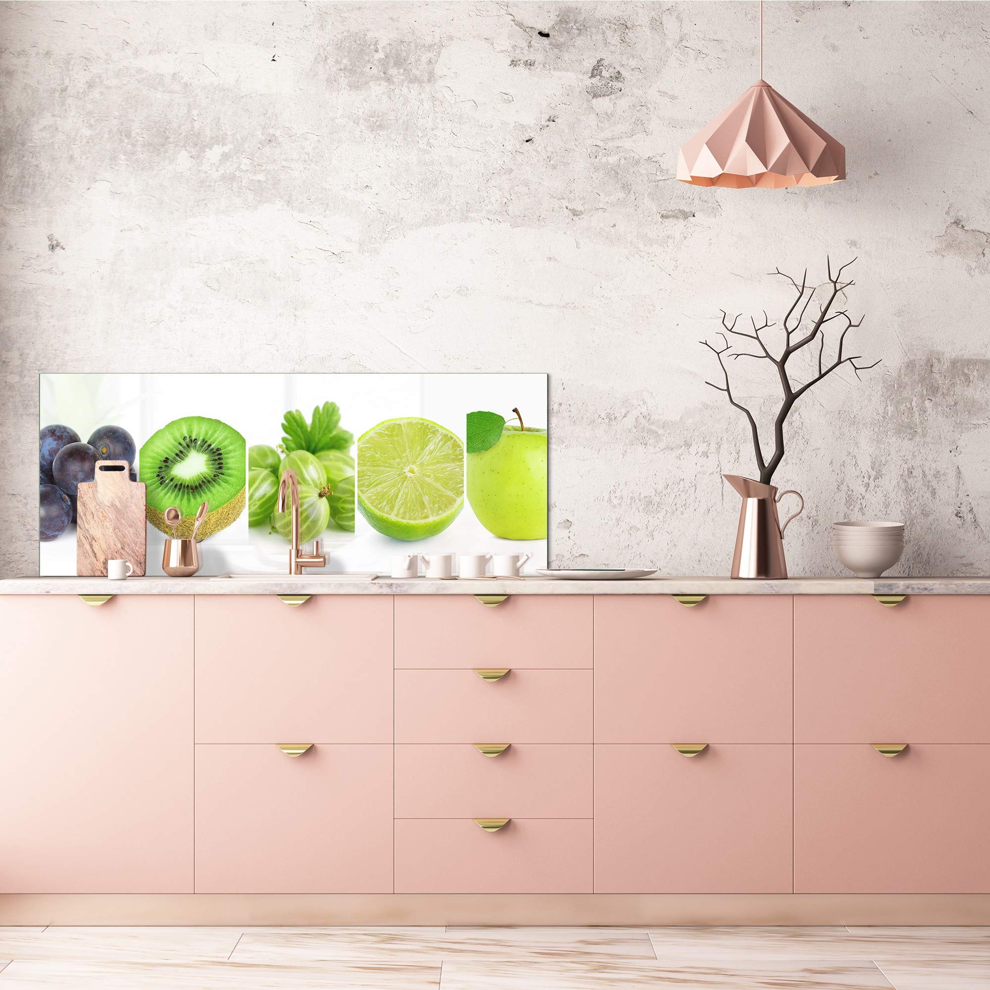 Unique Glass Wall Panel - Horizontal Photo Glass backsplash Fruits&Veggies Series BBS05: