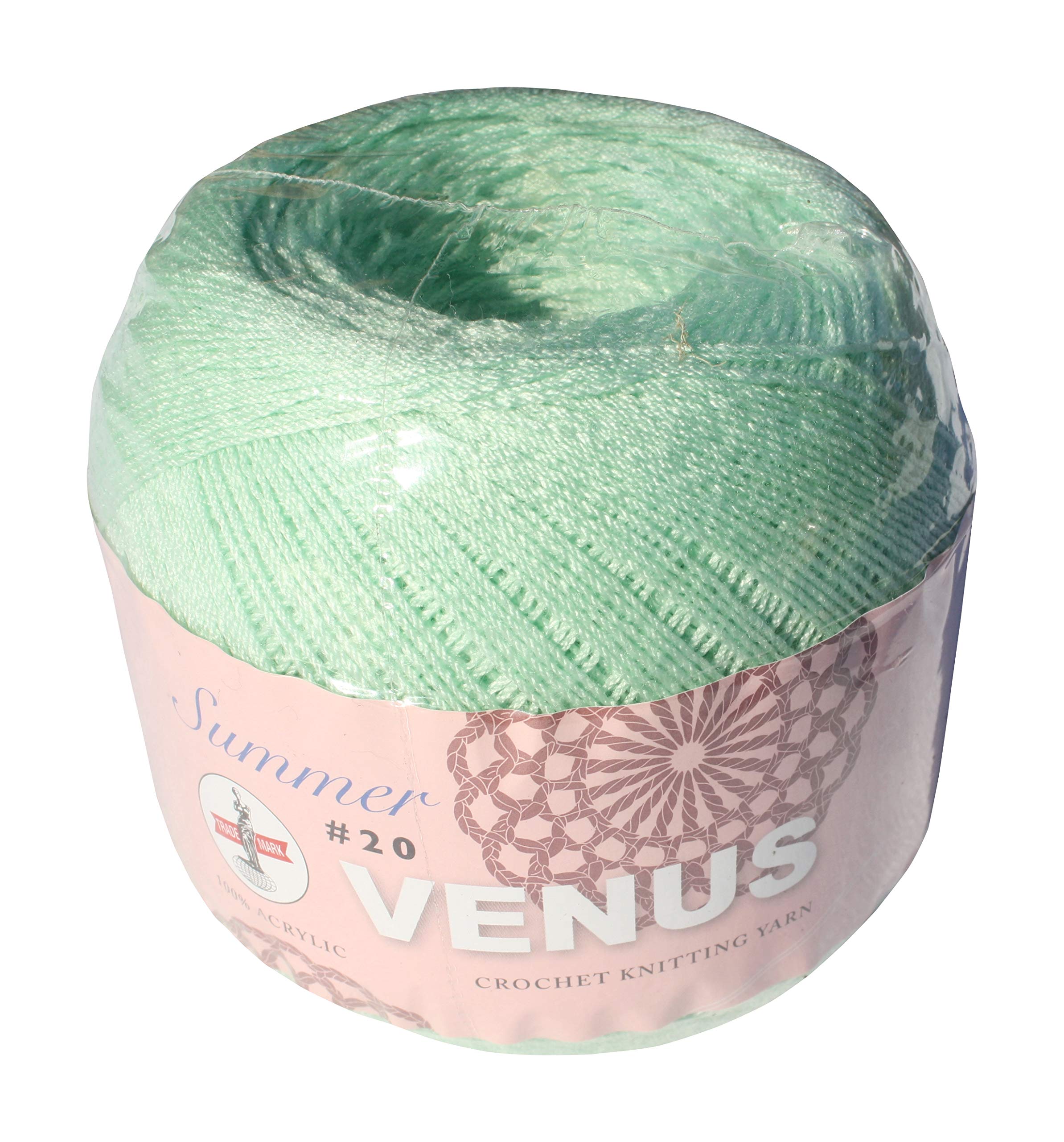 Full Funk 100% Acrylic Light Thin Crochet Knitting Yarn Summer Series #20 - 100 Gram, Magic Mint Green