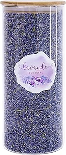 8 Cups Lavender in Large Glass Bottle, Highland Dried Lavender Flower Buds, LV-HG-1