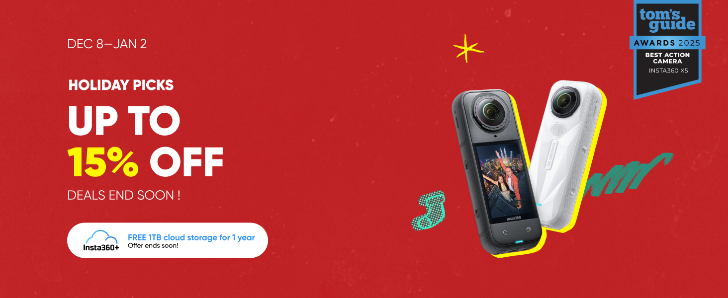 Amazon.com : Insta360 X5 - Waterproof 8K 360° Action Camera