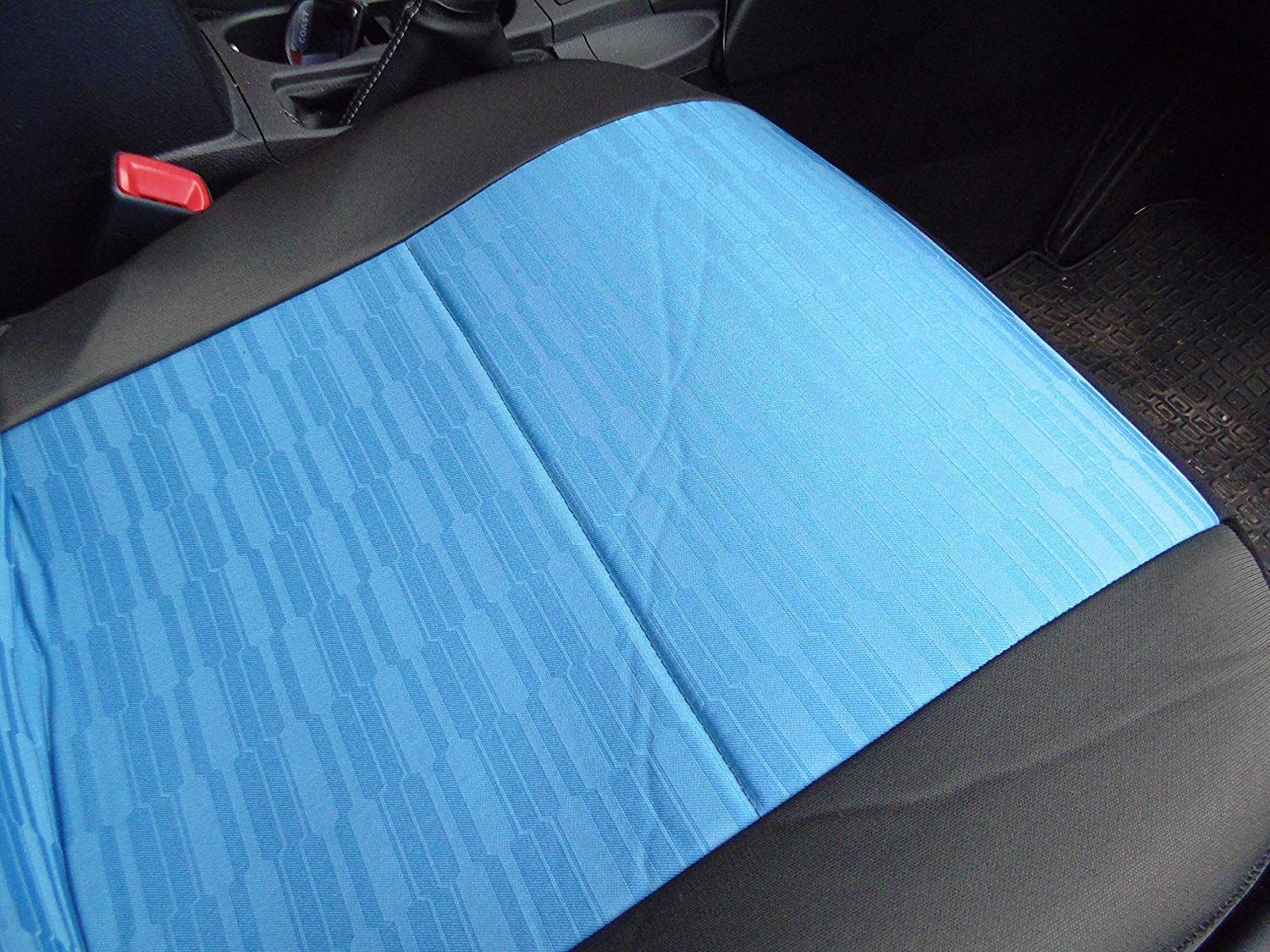Autostoelhoezen voor Renault Twizy (2012-2023), Kunstsuède Bekleding Beschermer, Ademende Zachte Mat, Antislip Voertuig Accessoires,Frontrow-Red