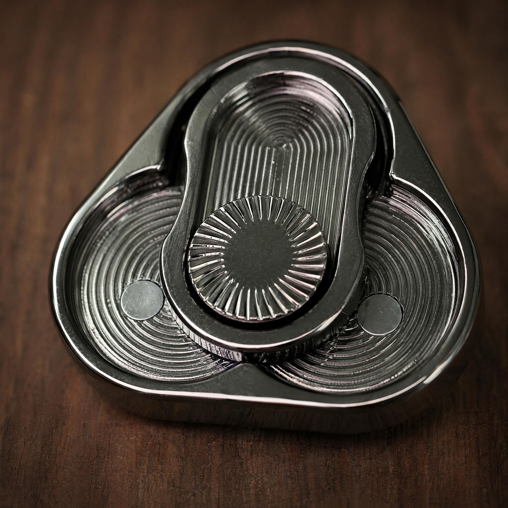 Silver Magnetic Metal Fidget Toys, Waoferfio Adult Fidget Toys for Stress Relief & Focus, Portable Metal Fidgets for Office Desk, Cool Gadget & Fidget Toys Adults Gift for Men Women