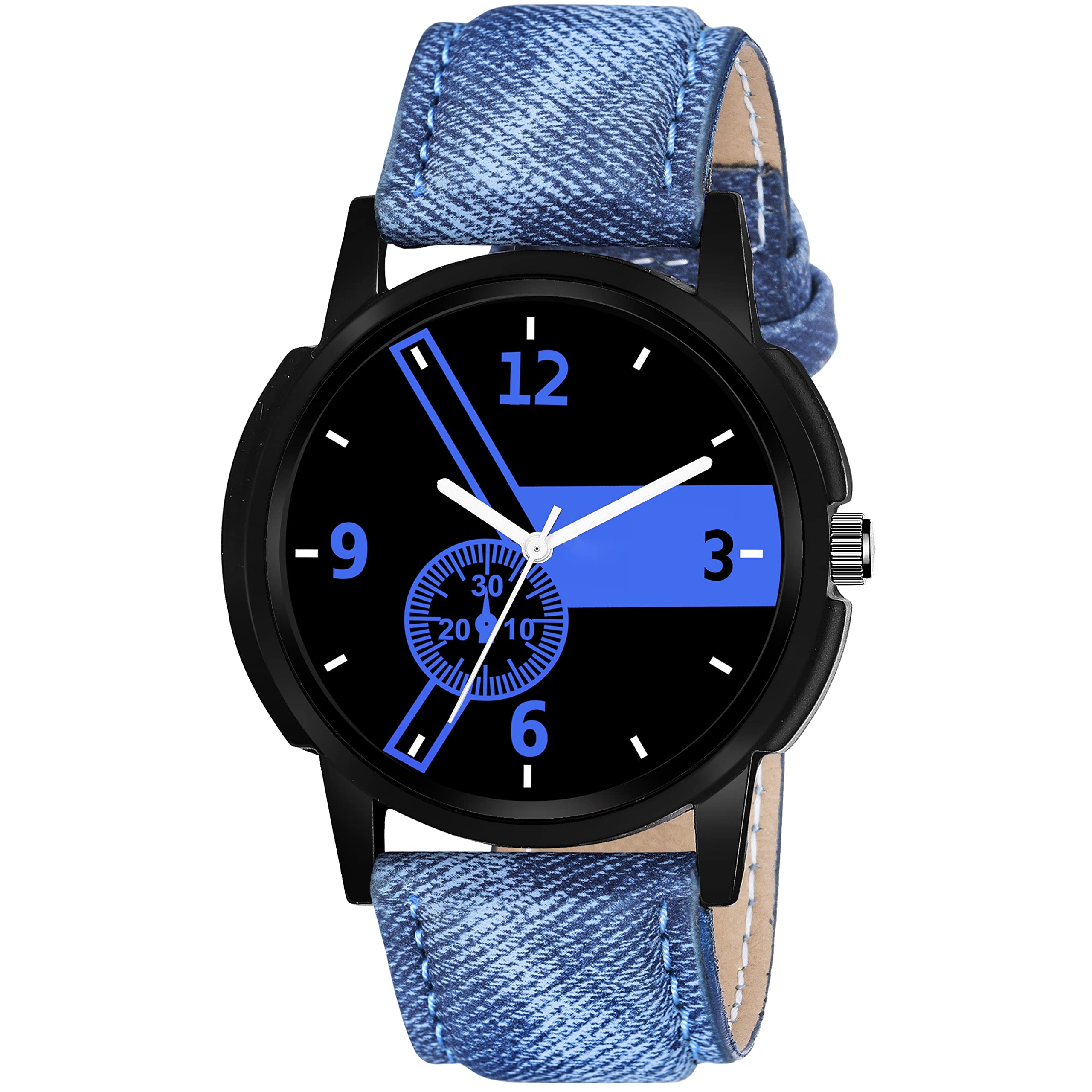 FRAVY Blue Analoug Casual Wrist Watch for Mens Boys -W038 (B0BC1X7Z5T) Amazon Price History, Amazon Price Tracker