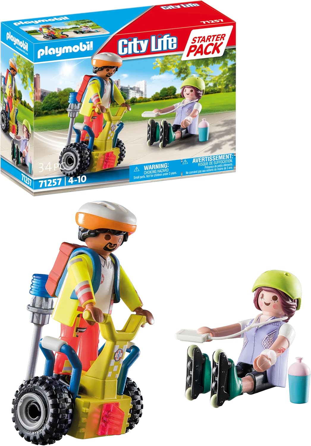 PLAYMOBIL Starter Pack Rescate con Balance Racer 71257, a Partir de 4 años