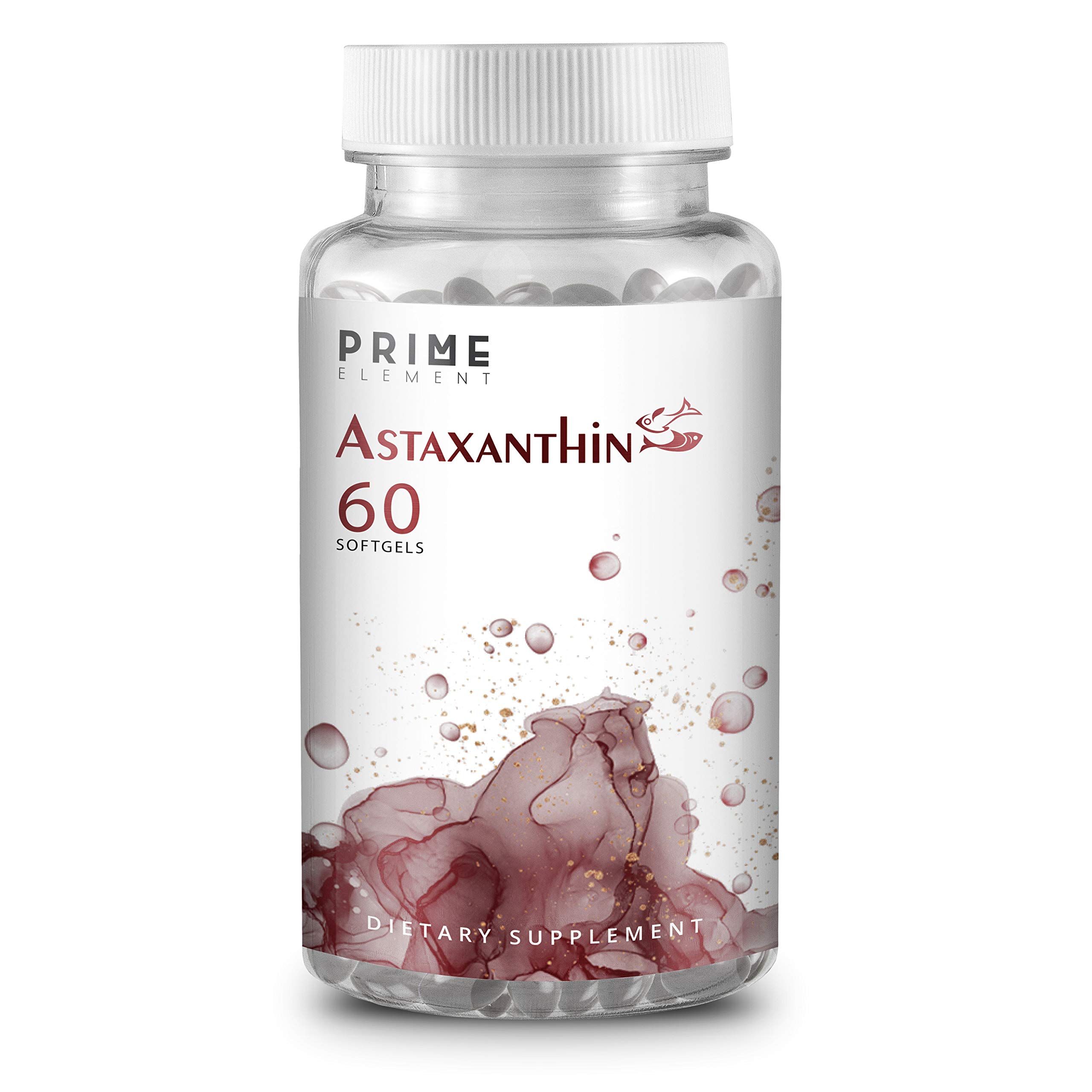 Prime Element Astaxanthin | 12mg Softgels | 60 Units (2 Months Supply) | Non-GMO & Gluten Free