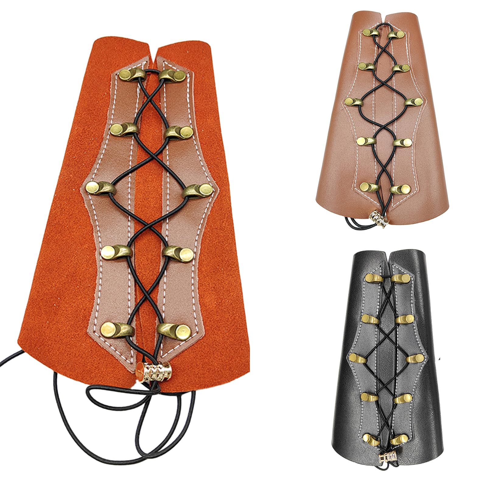 Elegant Fingerless Arm Guards with D Rings, Carabiners & Adj.Buckle Closure main image 0