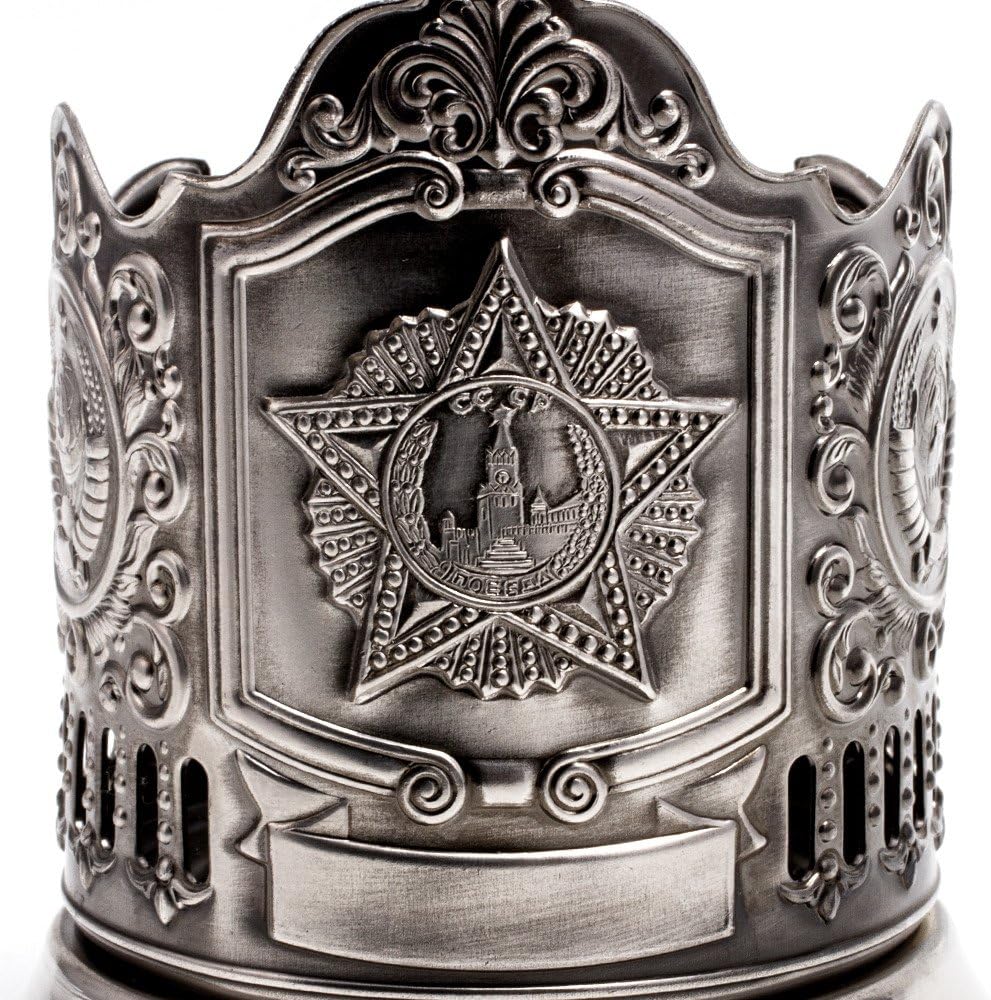 Soviet Drinking Glass Holder ''The Order''. Russian Tea Glass Holder / Russian Podstakannik for Hot or Cold Liquids