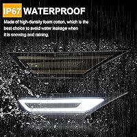 Vista 16 de Front Sequential LED Turn Signal Lights Replacement for Civic Coupe/Hatchback/Sedan 2016-2021, Dynamic Side Marker Fender Driving Lamp, Amber Side