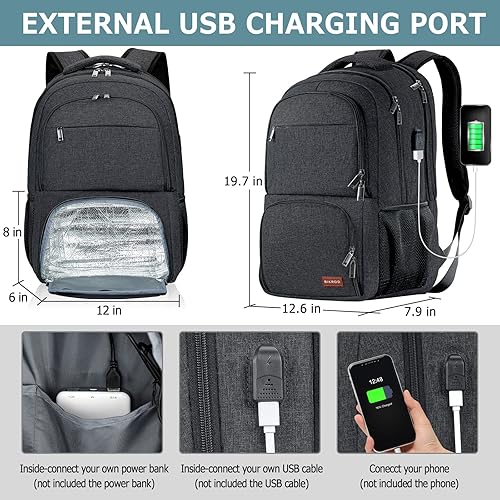 Miniatura 4 de Mochila para laptop L5, Negro, 17