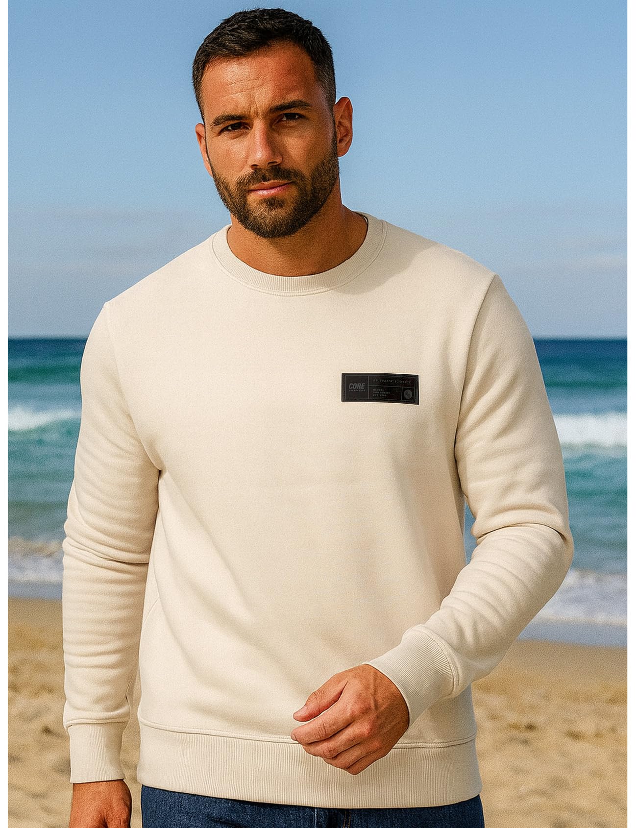 JACK & JONES Herren Sweatshirt Nicko Infinity Pullover Sweater