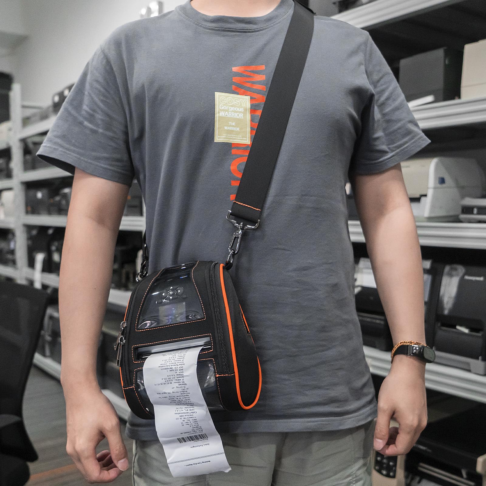 Soft Carrying Case for Zebra ZQ630 QLN420 Mobile Thermal Printer, 2024 Upgrade Case Holster with Shoulder Strap and Belt Clip - Image 2