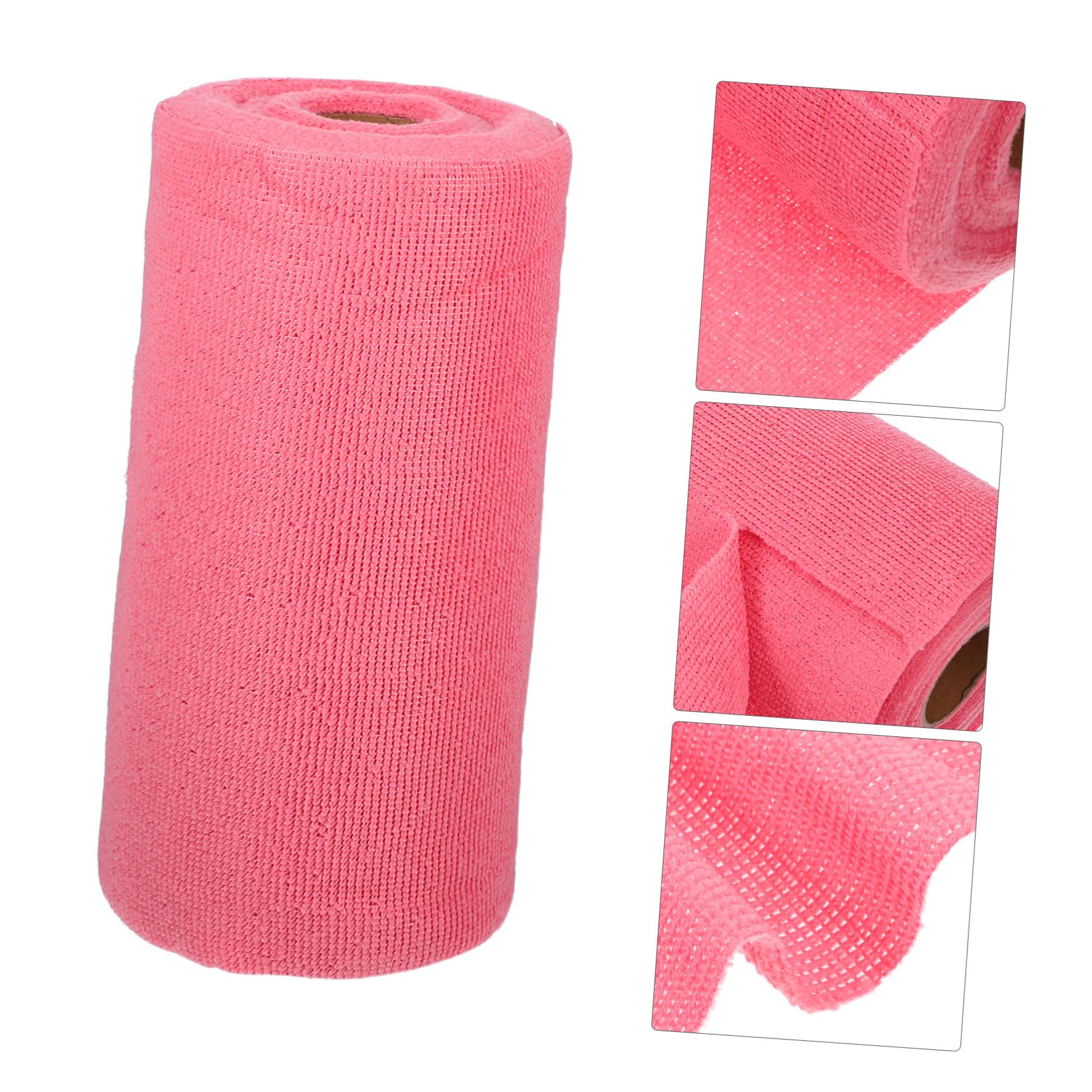 Mikrofaserhandtuchrolle 25cm Saugfähig und Strapazierfähig Abreißbar Wiederverwendbar für Haushalt und Küche Rosa Putzlappen