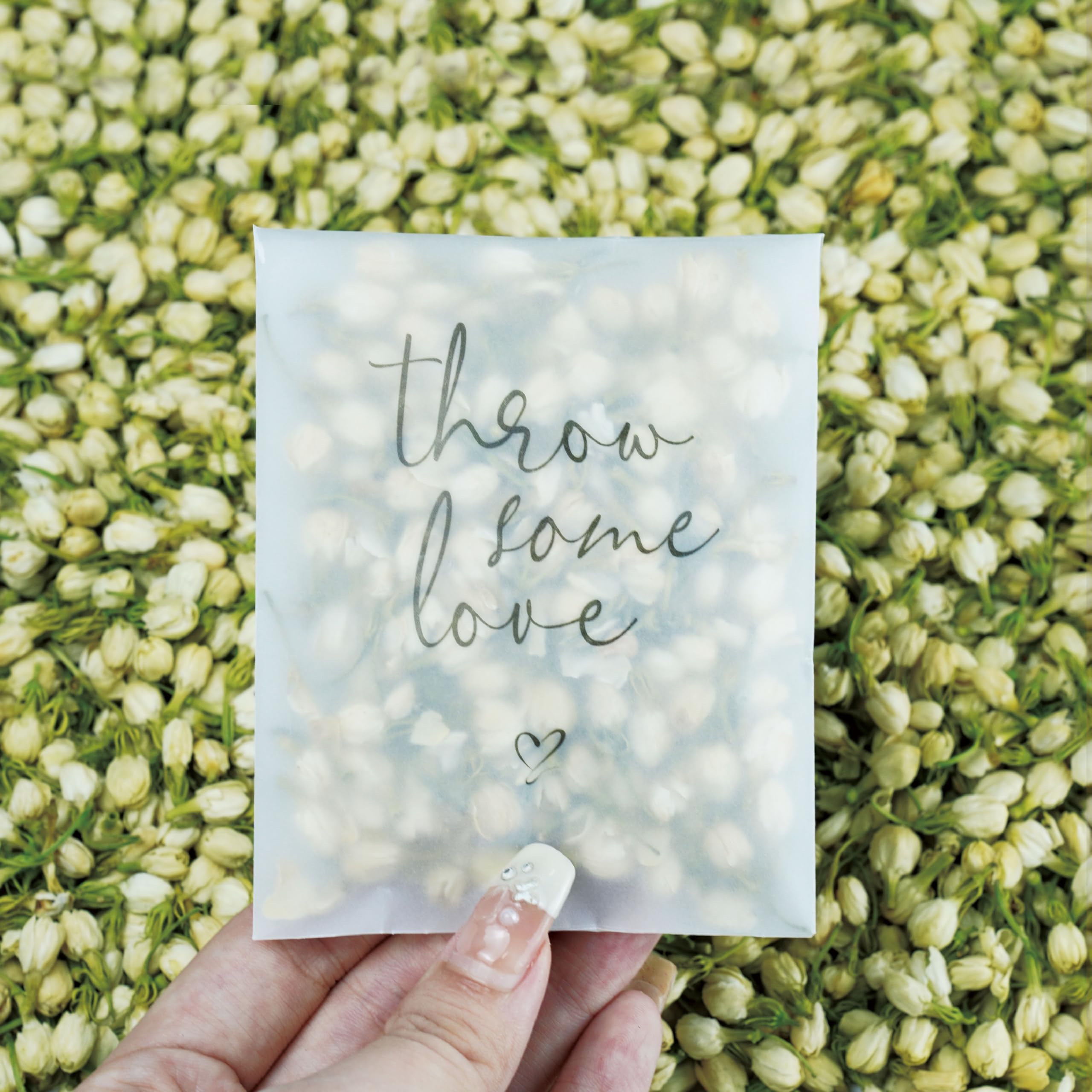 - Rainbow Pana 50 Pack Prefilled Confetti Packets | Biodegradable Confetti, Dried Flower Petals | Real Flower Petals to Throw at Wedding, Glassine Bags Rose Wedding Send Off Ideas
