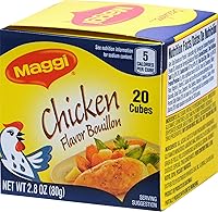 Vista 3 de Maggi Caldo con sabor a pollo, 20 cubos, 2.80 onzas (paquete de 24)