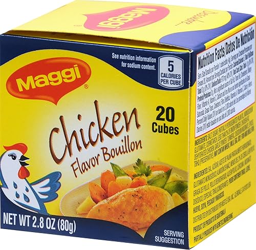 Miniatura 3 de Maggi Caldo con sabor a pollo, 20 cubos, 2.80 onzas (paquete de 24)