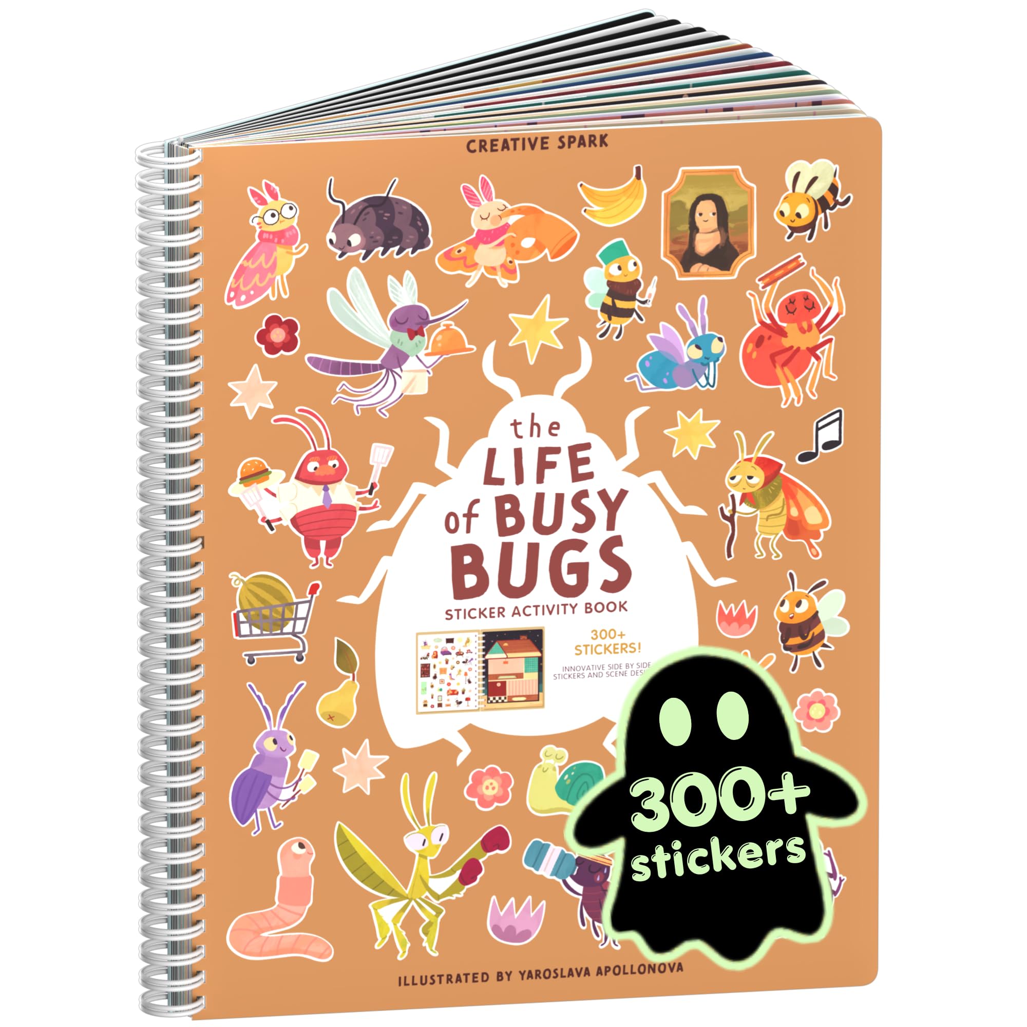 Cupkin The Life of Busy Bugs Coloring &amp; Sticker Book | 300+ Stickers